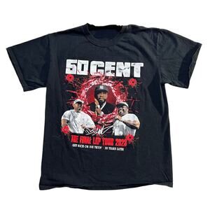Tour T-shirt -50 Cent The Final Lap Tour 2023 Size Medium Black Cotton - unisex